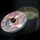 حوض غسيل من الطين الأخضر المقاوم للحرارة، صنع في إيطاليا - تاتيانا Viadurini