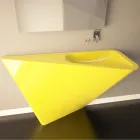 حوض غسيل حديث بقاعدة مصنوع يدويًا من قبل شركة موليت Viadurini