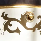 حوض غسيل مدمج مزخرف بطين النار والذهب صنع في إيطاليا، أوتيس Viadurini