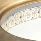 حوض مدمج بتصميم باروكي من طين النار مصنوع في إيطاليا، إيجة Viadurini