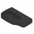 حوض غسيل حائطي حديث من السيراميك، صنع في إيطاليا، هاملت Viadurini