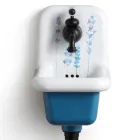 حوض غسيل حائطي من السيراميك بتصميم عصري منقوش، مقاس 26 سم - الأردن Viadurini