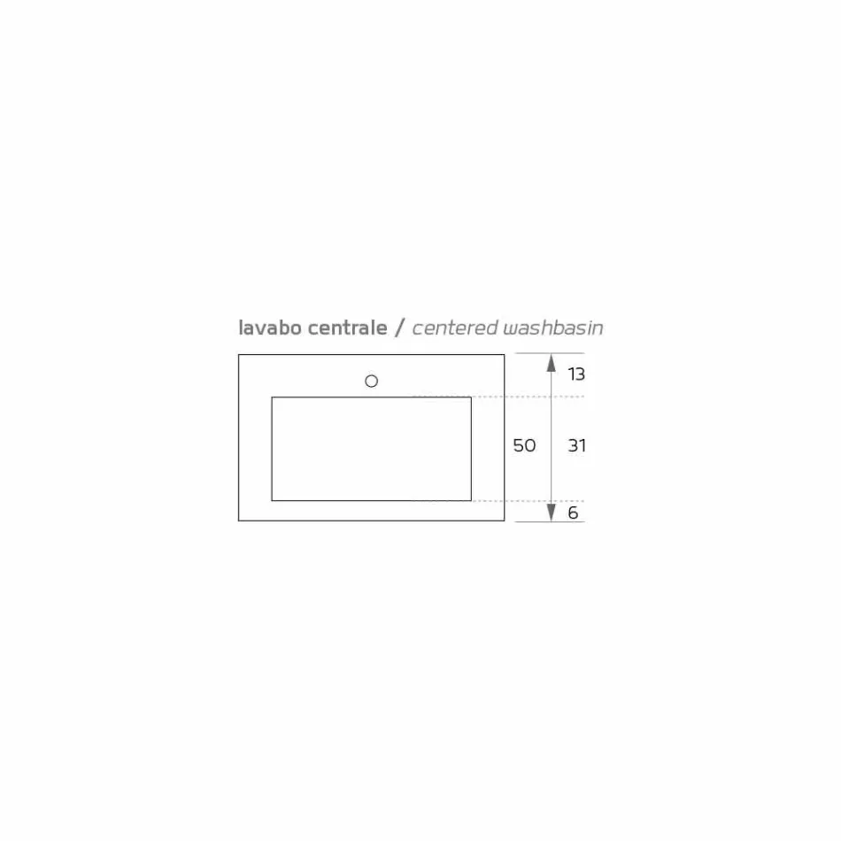 حوض غسيل معلق حديث من Texolid تم إنتاجه في إيطاليا، روفينا Viadurini