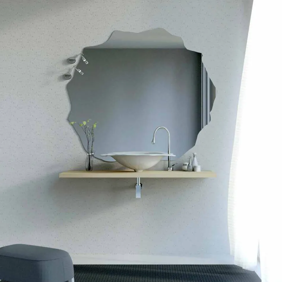 حوض غسيل بتصميم عصري يدعم شكل ورقة نبات الفاروجليوم Viadurini