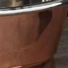 Sink bathroom to support copper and white iron Cala Viadurini