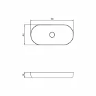 حوض غسيل حمام مستقل بتصميم عصري مصنوع في إيطاليا من Dalmine Maxi Viadurini