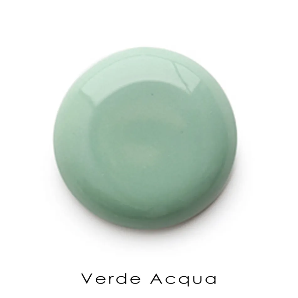 حوض غسيل حمام قائم بذاته باللون الأبيض والسيراميك الملون 42 سم - ميريديانو Viadurini