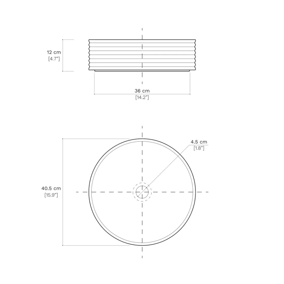 حوض حمام من الخزف الحجري المصنوع يدويًا في إيطاليا - دارتس Viadurini