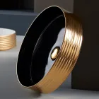 حوض حمام من الخزف الحجري المصنوع يدويًا في إيطاليا - دارتس Viadurini