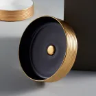 حوض حمام من الخزف الحجري المصنوع يدويًا في إيطاليا - دارتس Viadurini