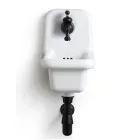 حوض غسيل حمام معلق على الحائط بتصميم عصري من السيراميك الملون، ٢٦ سم - الأردن Viadurini