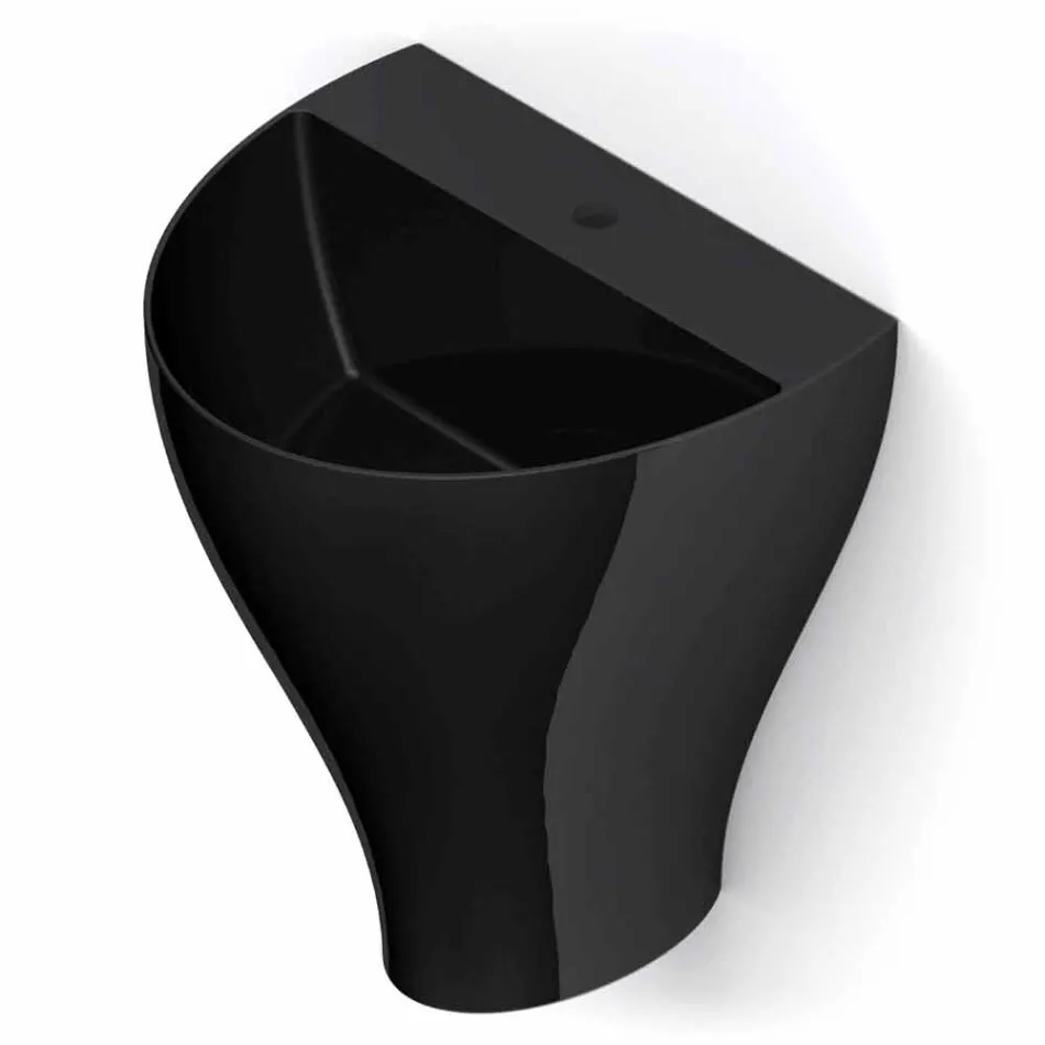 حوض حمام حديث من السيراميك معلق على الحائط، صنع في إيطاليا، فيوريلو Viadurini