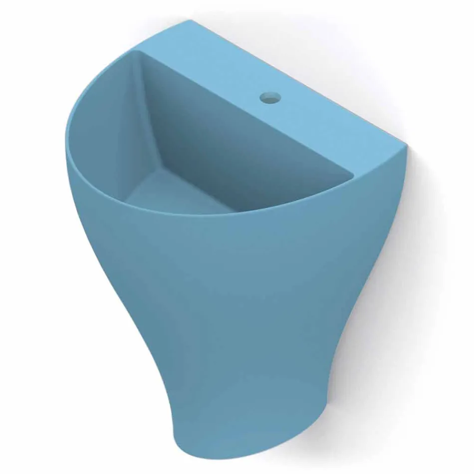 حوض حمام حديث من السيراميك معلق على الحائط، صنع في إيطاليا، فيوريلو Viadurini