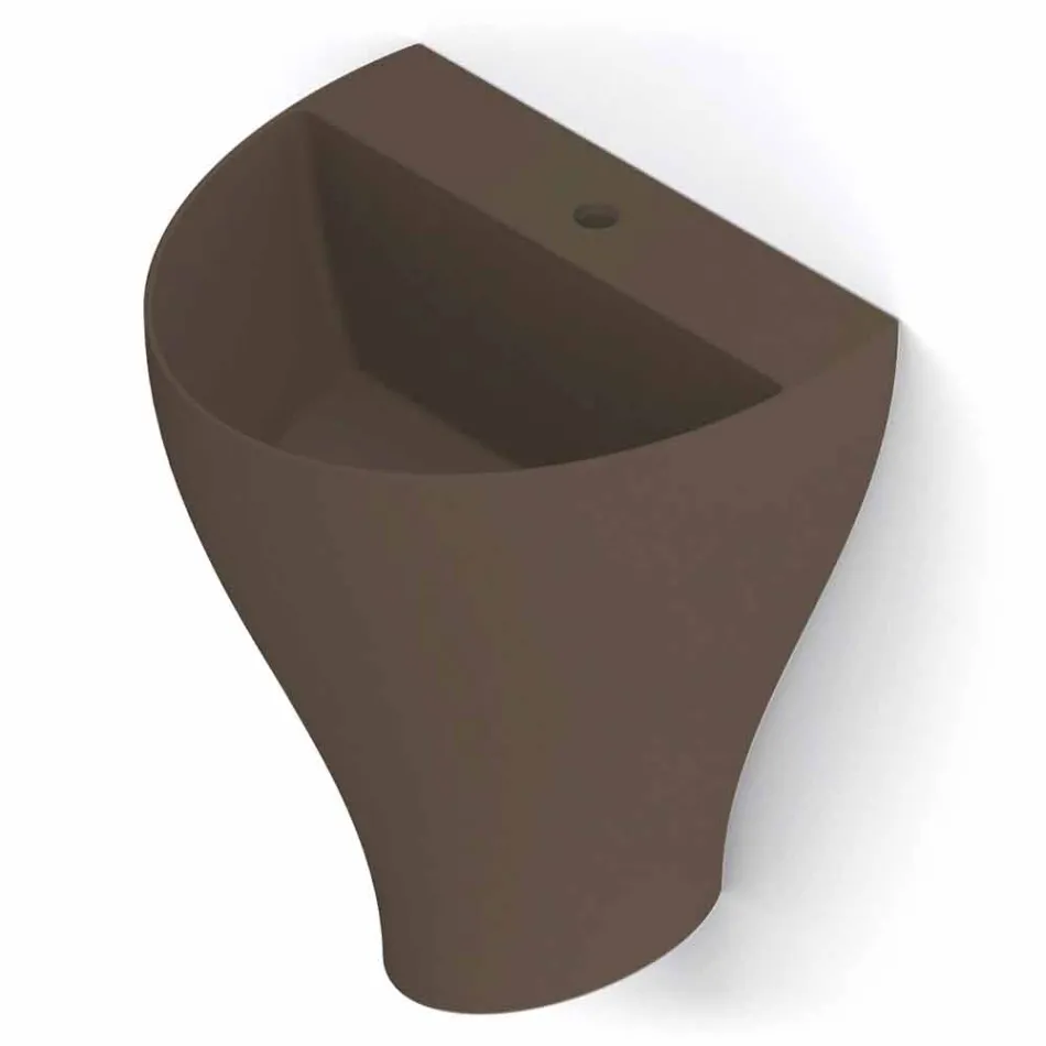 حوض حمام حديث من السيراميك معلق على الحائط، صنع في إيطاليا، فيوريلو Viadurini