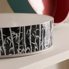 حوض غسيل للحمام من البورسلين الحجري الإيطالي - مغلف Viadurini