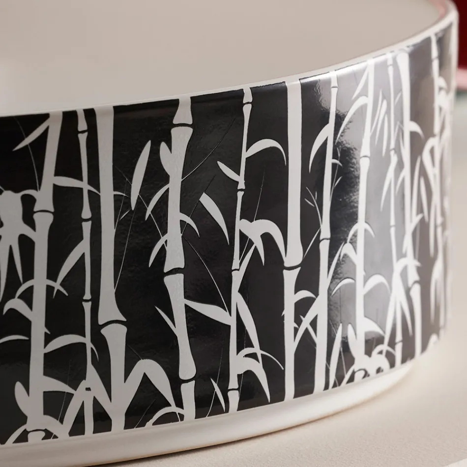 حوض غسيل للحمام من البورسلين الحجري الإيطالي - مغلف Viadurini