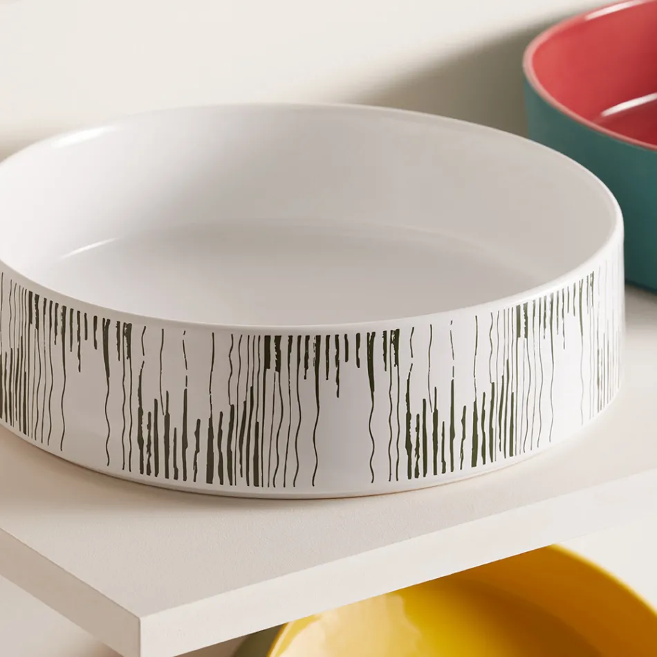 حوض غسيل للحمام من البورسلين الحجري الإيطالي - مغلف Viadurini