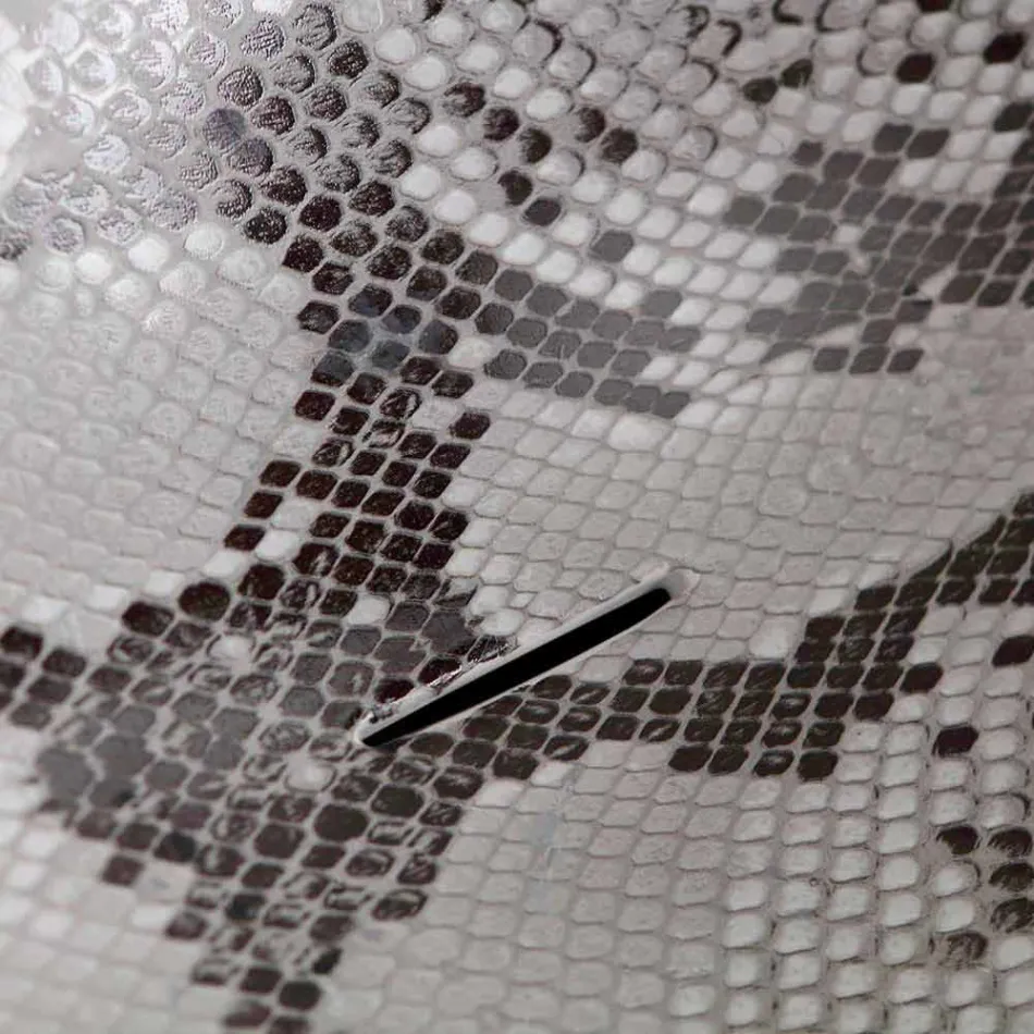 حوض غسيل بتصميم سيراميكي على سطح الطاولة مصنوع في إيطاليا، حيوانات Viadurini