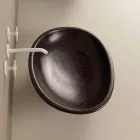 حوض غسيل من السيراميك بتصميم جلد الثعبان الأسود اللامع مصنوع في إيطاليا Viadurini