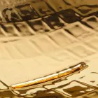 حوض غسيل سيراميك بتصميم سطح الطاولة باللون الذهبي صنع في إيطاليا، حيوانات Viadurini