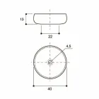 حوض غسيل بتصميم راكو ذهبي، صنع في إيطاليا، رامون Viadurini
