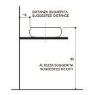 حوض غسيل بتصميم راكو ذهبي، صنع في إيطاليا، رامون Viadurini