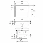 حوض غسيل مستطيل من السيراميك بتصميم داليا الإيطالي Viadurini