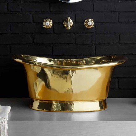 Fully brass Calla design support washbasin Viadurini