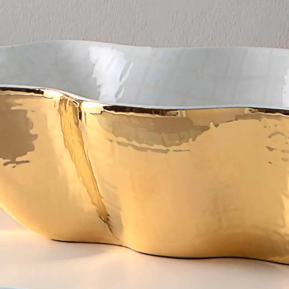 حوض غسيل سيراميك بتصميم عصري مصنوع في إيطاليا مكعب Viadurini