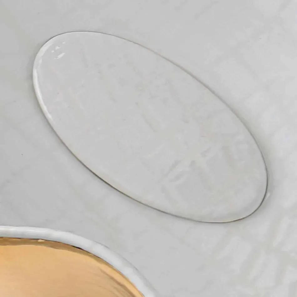 حوض غسيل سيراميك بتصميم عصري مصنوع في إيطاليا مكعب Viadurini