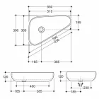 حوض غسيل سيراميك بتصميم عصري صنع في إيطاليا صوفيا Viadurini
