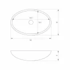 حوض غسيل بيضاوي قائم بذاته، تم إنتاجه في إيطاليا، فراسكاتي Viadurini