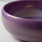 حوض مطبخ من طين راكو مع لمعان معدني متشقق - بريزما Viadurini