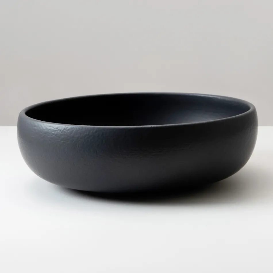 حوض مطبخ من طين راكو مع لمعان معدني متشقق - بريزما Viadurini