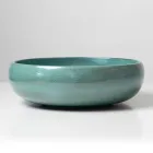 حوض مطبخ من طين راكو مع لمعان معدني متشقق - بريزما Viadurini