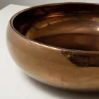 حوض مطبخ مصنوع يدويًا من طين راكو المعدني - بريزما Viadurini