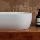 حوض غسيل من السيراميك الأبيض أو الملون Star 55x35 مصنوع في إيطاليا Viadurini