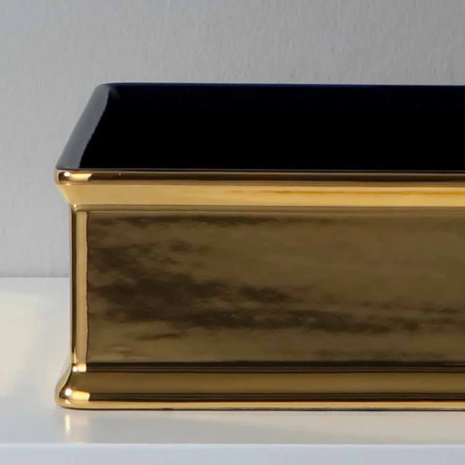 حوض غسيل من السيراميك ثنائي اللون من إنتاج شركة ديبورا الإيطالية Viadurini