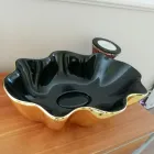 حوض غسيل من السيراميك الملون بتشطيبات مختلفة، طول 65 سم - مكعب Viadurini