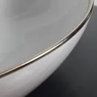 حوض غسيل من السيراميك الملون بتشطيبات مختلفة، طول 65 سم - مكعب Viadurini