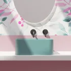 حوض غسيل سيراميكي مع مصفاة، صنع في إيطاليا - صندوق Viadurini