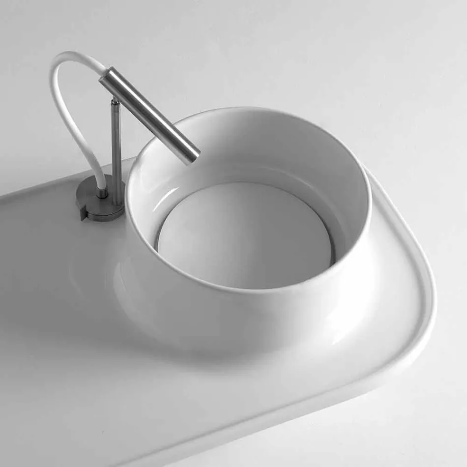 Sink made of ceramic with a modern design Marta Viadurini