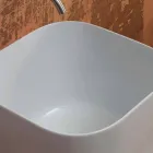 حوض غسيل سيراميك بتصميم عصري على شكل نجمة مربعة 40×40 سم Viadurini