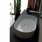 حوض غسيل سيراميك بتصميم عصري، صنع في إيطاليا، 65×35 سم Viadurini