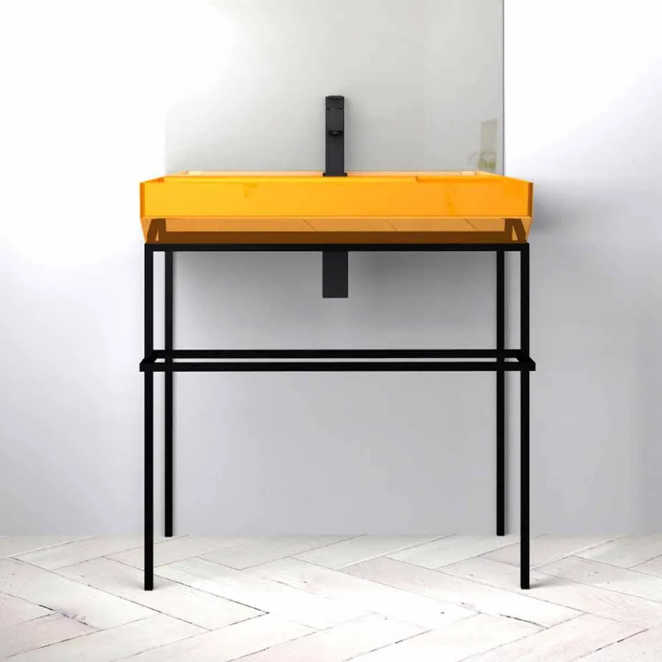 حوض غسيل سيراميكي مصنوع في إيطاليا، فيفيانو Viadurini