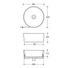 حوض غسيل سيراميكي منضدي بتشطيبات مختلفة صنع في إيطاليا - كرات Viadurini