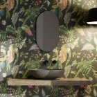 حوض غسيل سطح العمل من السيراميك اللامع أو غير اللامع صنع في إيطاليا - فيري Viadurini