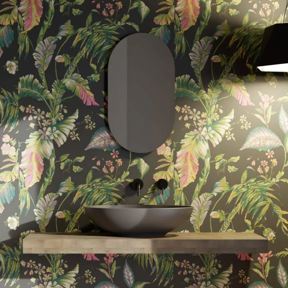 حوض غسيل سطح العمل من السيراميك اللامع أو غير اللامع صنع في إيطاليا - فيري Viadurini