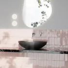 حوض غسيل سطح العمل من السيراميك اللامع أو غير اللامع صنع في إيطاليا - فيري Viadurini