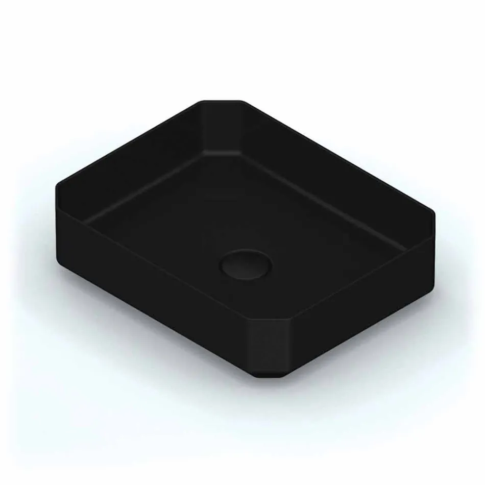 حوض غسيل سيراميكي حديث مصنوع في إيطاليا، زوليمو Viadurini